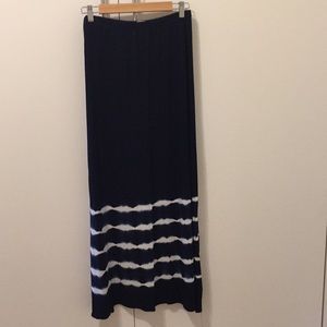 Navy Maxi with tie dye stripes